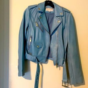 Michael Kors Leather Moto Jacket